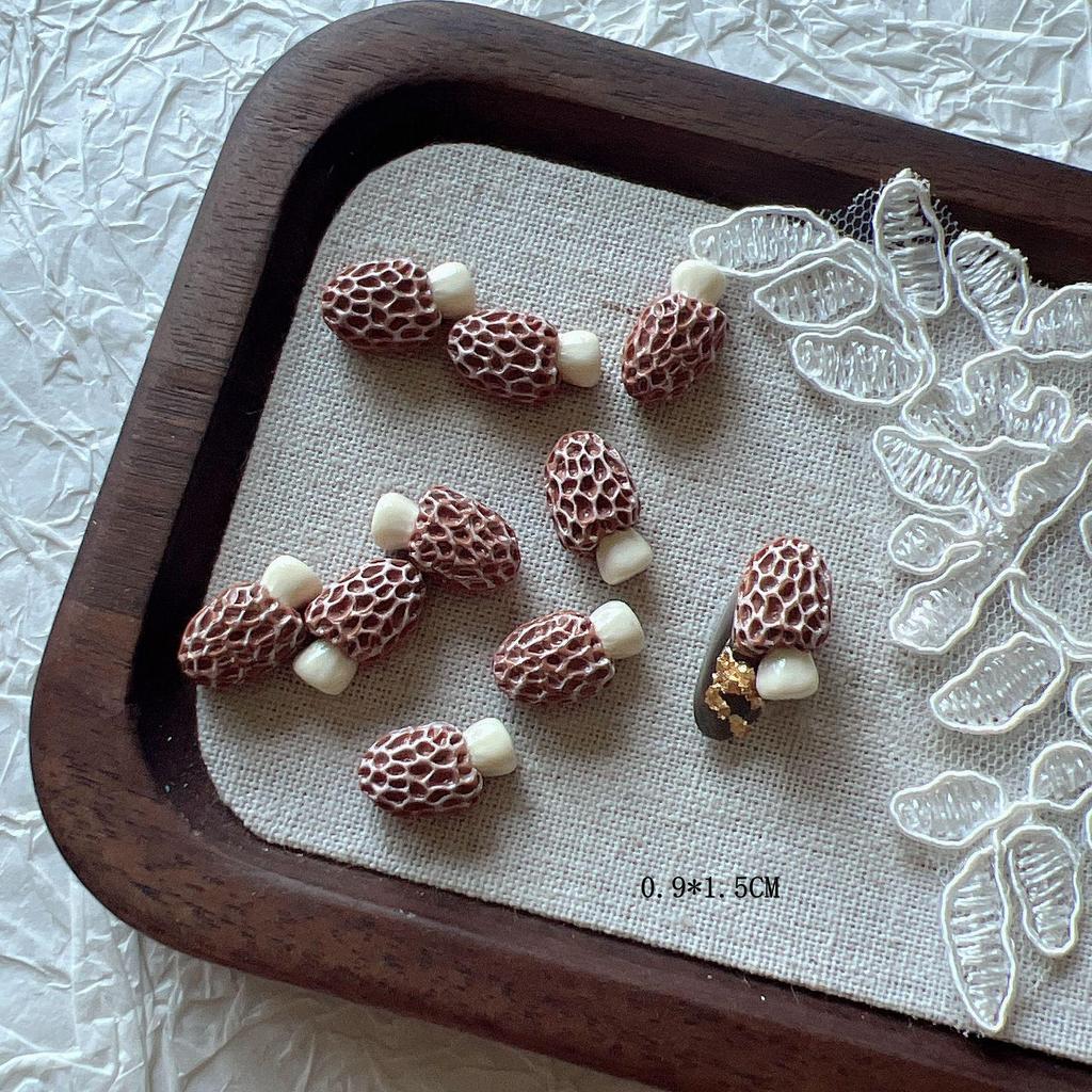 Mushroom-Shaped Cartoon Nail Resin Ornaments RC346