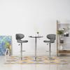 Day and Night - 323648 Day and Night Bar Stools 2 Pcs Gray Faux Leather