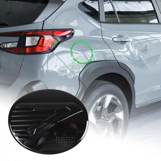 ABS Glossy Black Oil Fuel Tank Cap Cover Trim 1pcs For Subaru Crosstrek -24