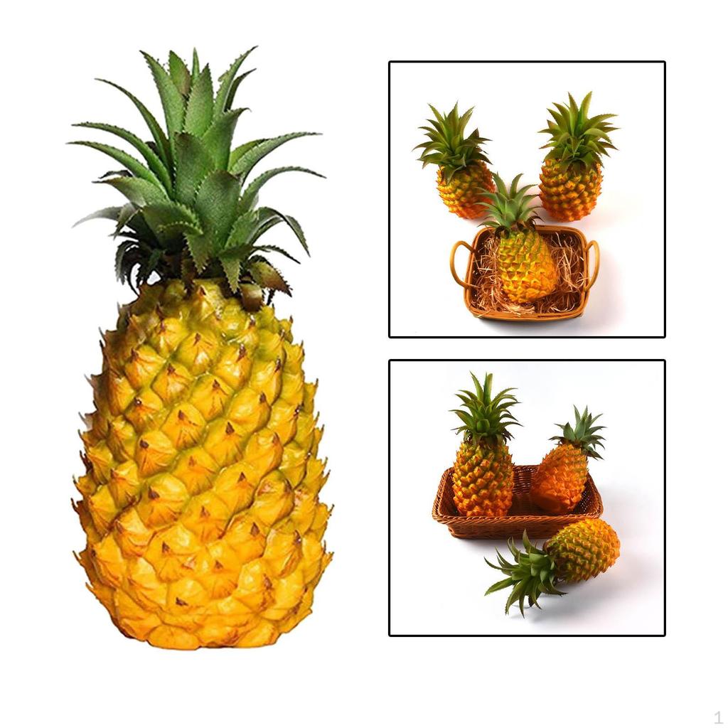 Artificial Pineapple Figurine Fruit Decorative Crafts for Children Education Bedroom
