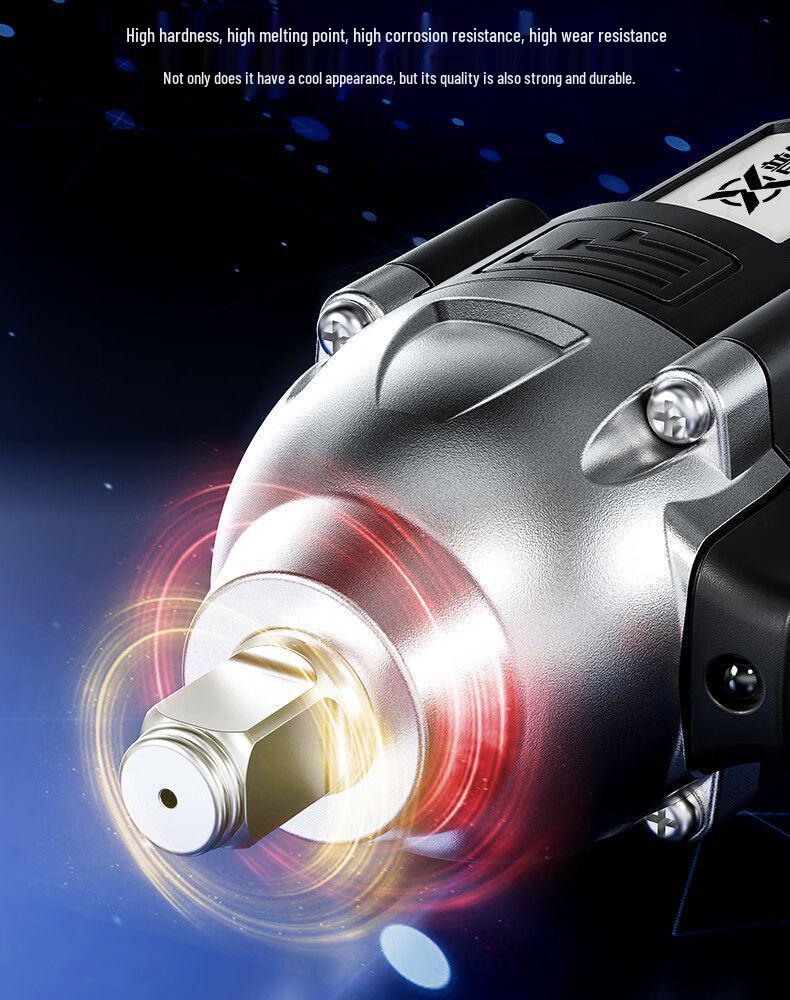High Torque Brushless Electric Impact Wrench with Lithium Battery for Auto Repair, Scaffolding, and Woodworking