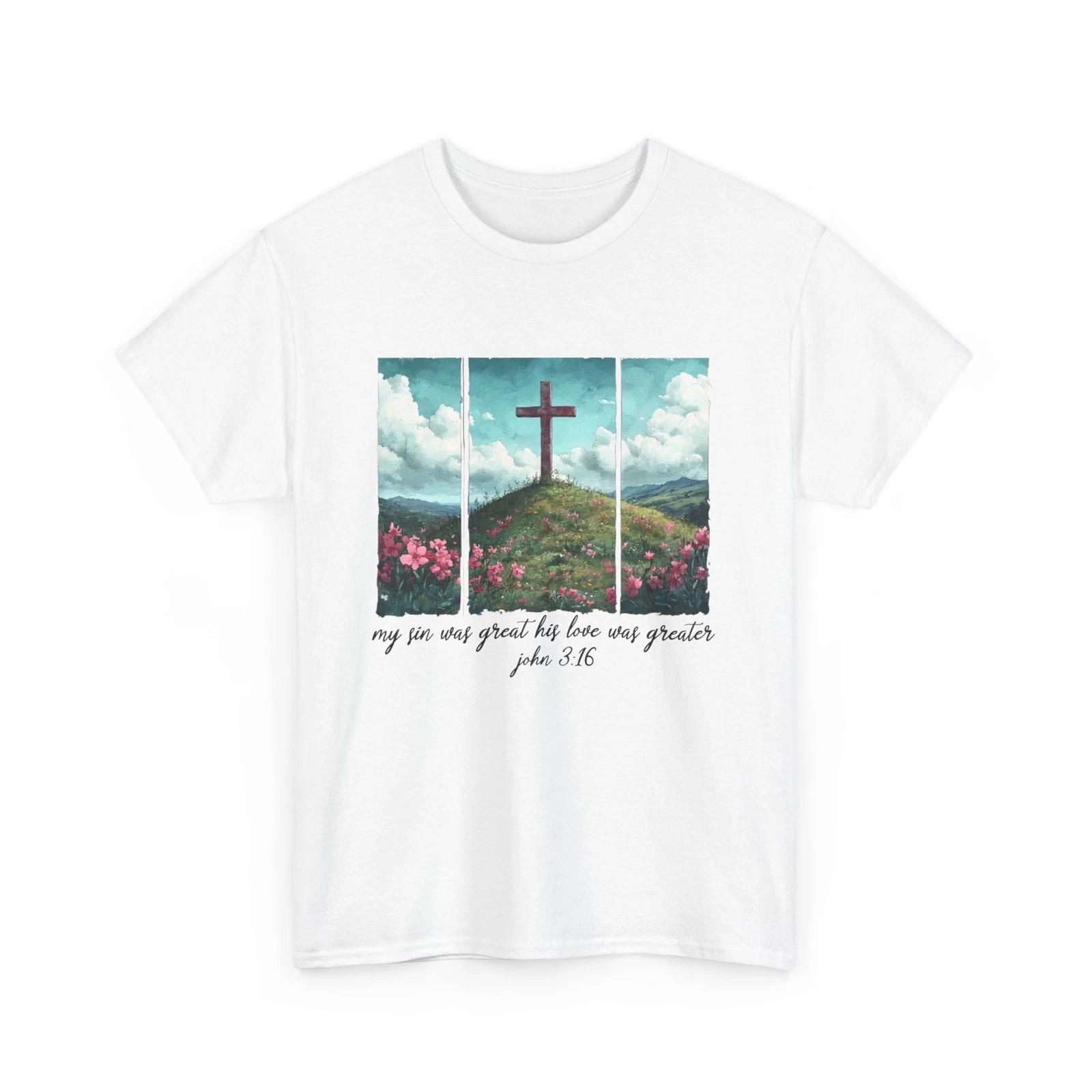 Happy Spring T-Shirt | He is risen Wildflowers Shirt S