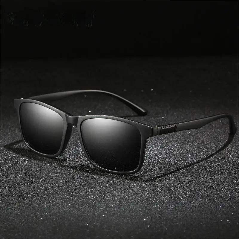 New Luxury Men Sunglasses Vintage Square Ultra Light  Frame Driving Fishing Sun Glasses For Man Uv400 Eyewear