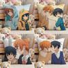 Anime BLSS-Sasaki And M- Miyano Pillow Case Comfort Sofa Bed Silky Elegant Invisible Zipper Custom Decorative Cushion Cover