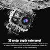 Portable  Action Cameras Waterproof Camera with Remote Control Outdoor Cycling Record HD Digital Cameras Photography Camera
