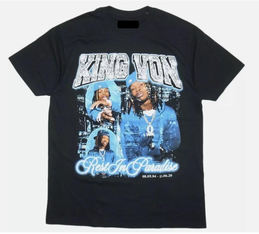 

King Von Rest In Paradise T-Shirt King Von Shirt For Fans Unisex T-Shirt S