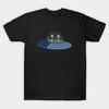 Herr Svart Tryckt T-shirt Kang Och Kodos No-Cut Transferpapper Tryckt Bomulls-T-shirt