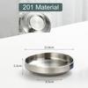 Flat 201/304 Stainless Steel Dish Plate Cooking Noodles Bowl Thickened Dinner Plate Seasoning For Kitchen Restaurant Tableware