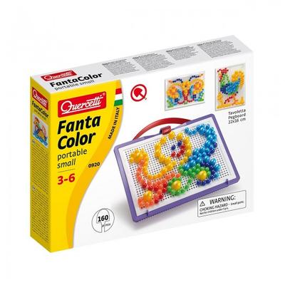 Quercetti Set - Na lekcie mozaiky (10 mm čipy (150 kusov) + Doska 22X16)