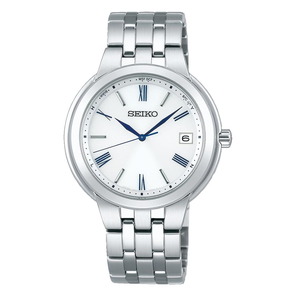 Watch Seiko Selection Dress Pair Solar Radio Watch SBTM281 Silver [Seiko Watch] Men's