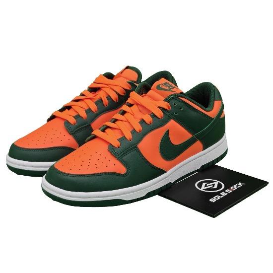 Nike Dunk Low Miami Hurricanes Shoe DD1391-300 Men's Sizes