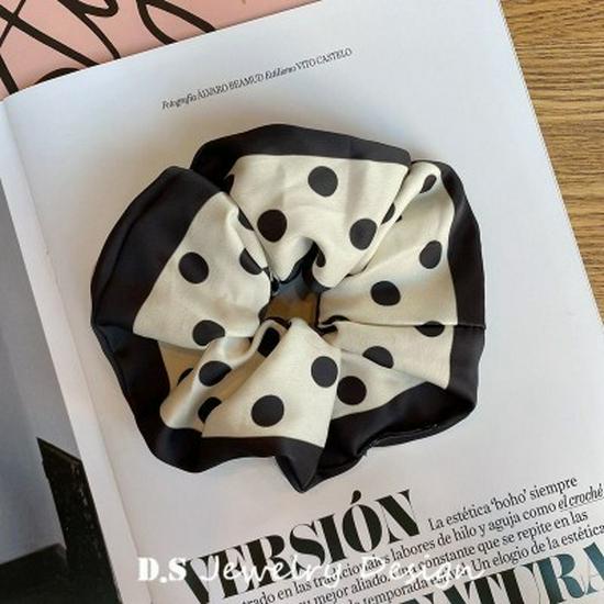 2025 Striped Ball Head Hair Tie: Large Intestine Style for High Ponytails