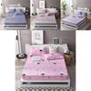 Elegant Floral Bedding Fitted Sheet Pillowcase Bed Cover With Elastic Cover Polyester