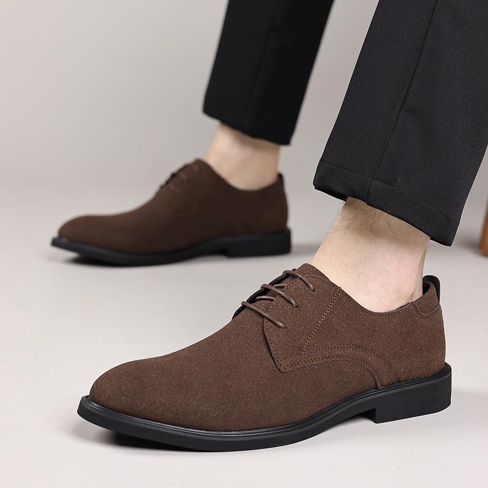 Fashion Luxury Men Oxford Shoes High Quality Suede Leather Shoes for Men Business Casual Shoe Lace Up Men Party Wedding Shoes Plus Size