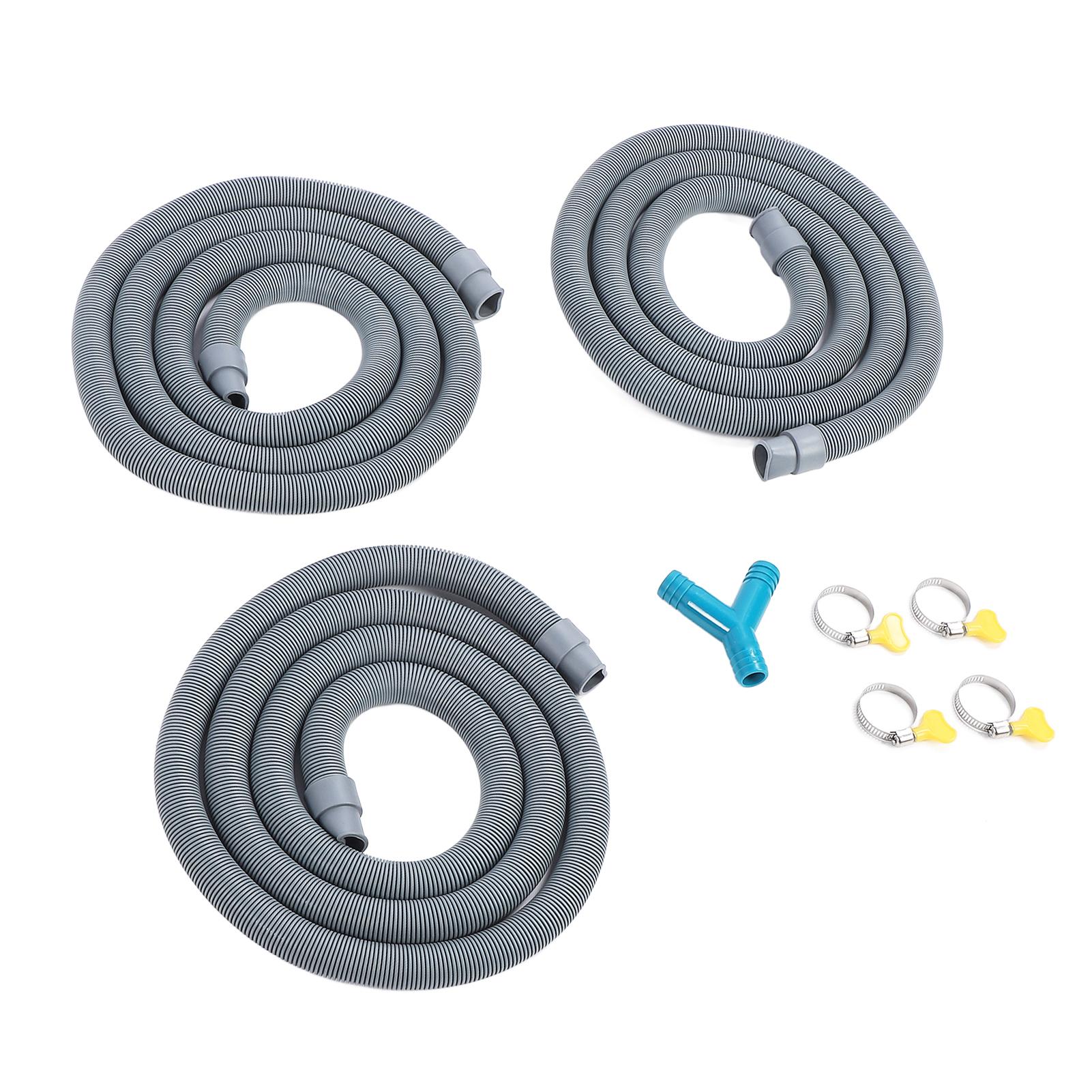 

750GPH Bilge Pump Installation Kit Efficient Drainage 0.75in Diameter 6.56ft Bilge Pump Hose with 3 Way Outlet for