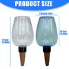 Transparents Plant Watering Globes for 14 Days Automatic Irrigation Adjustable Flows Leakproof Wide Mouthes Easyly Fill
