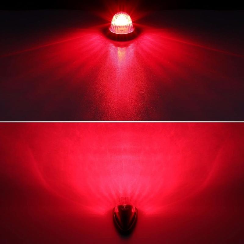 5Pcs Roof Running Top Marker Lights Cab Lights Teardrop Cab Lights Waterproof Truck Cab Marker Lights for Truck