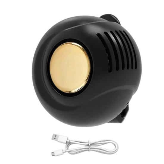 

Portable Silent Mini Bladeless Electric Fan 3-Level Adjustable Wind Clip-On Fan for Shirt Waist Bag Hands-Free Cooling Device for Outdoor чорний