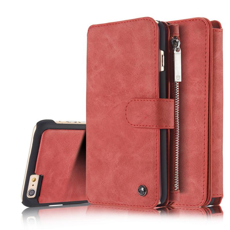 Leather Wallet Phone Case For Iphone 5s With Antifall Protection And Chain Loop