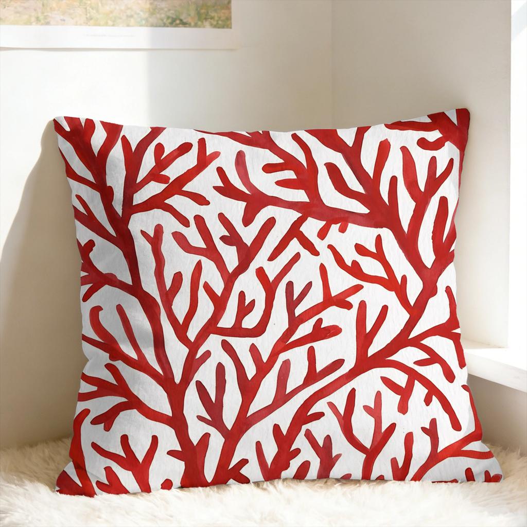 Coral Pillowcases Funny Pillow Case For Living Room Bed Chair Comfy Pillow Cover
