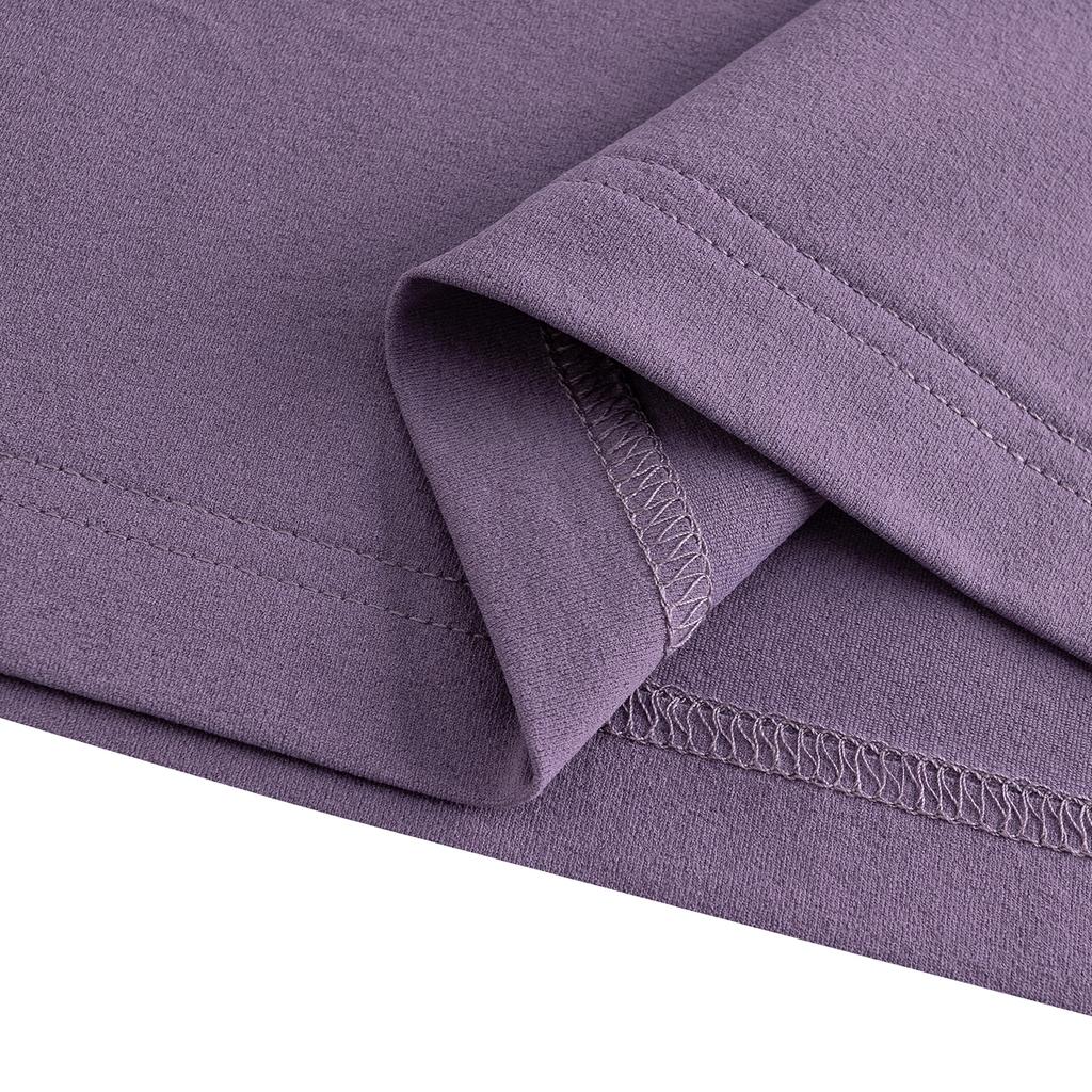 Anta Outdoors Short Sleeve Knitted T-Shirt Summer 2026 Unisex Tops Dark-Gray Purple 972626101-4