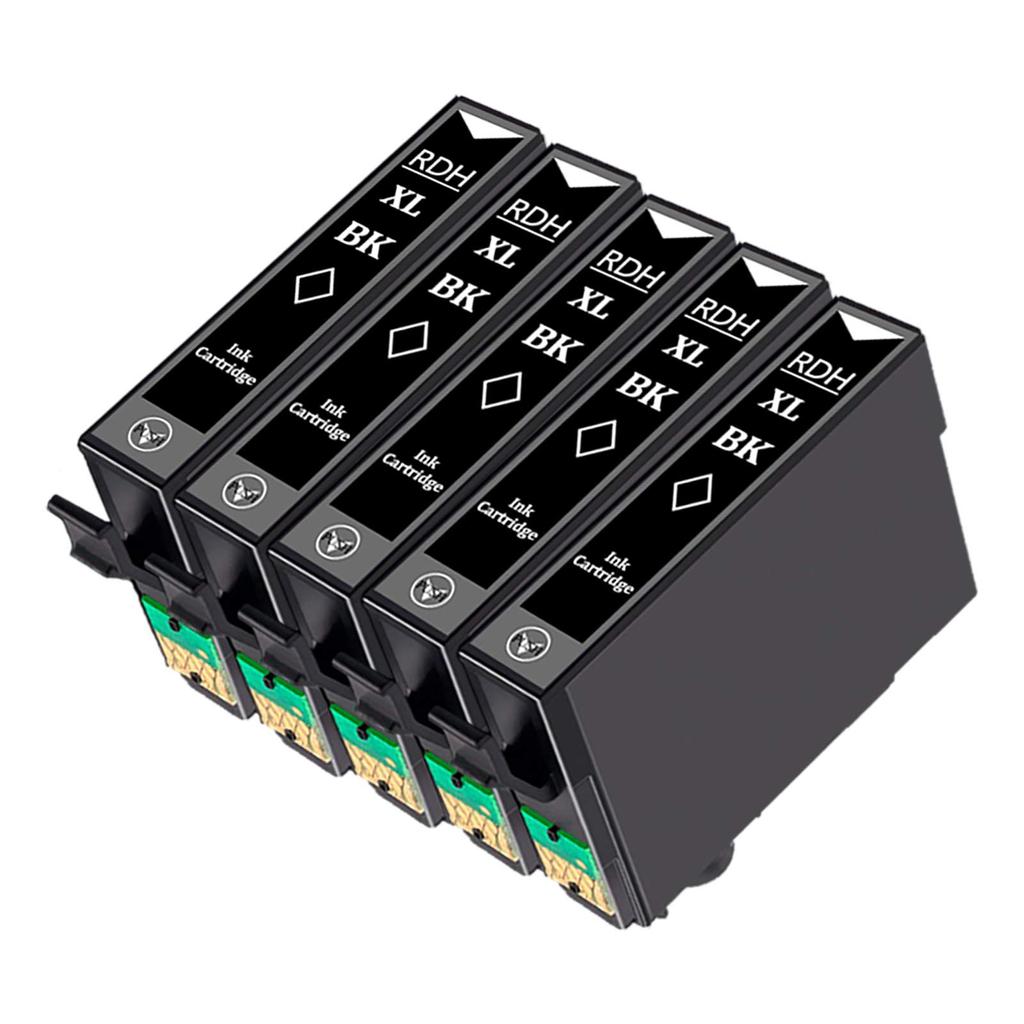 EPSON Epson Ink Cartridge Ink Set of 5 Recorder Ink Amount Wrapped Compatible RDH-BK (PX-048A PX-049A Ink) (BK Black) "Compatible ink/Large