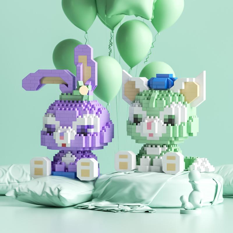 Miniature Particle Assembled Mini Cute  Children’S Gifts STEM Educational Building