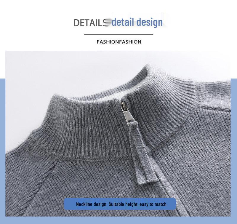 Autumn 2023 Men's Stand-up Collar Knit Cardigan