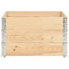 Pallet Top Frame Set 3 Pcs 100x100 Cm Solid Pine Wood