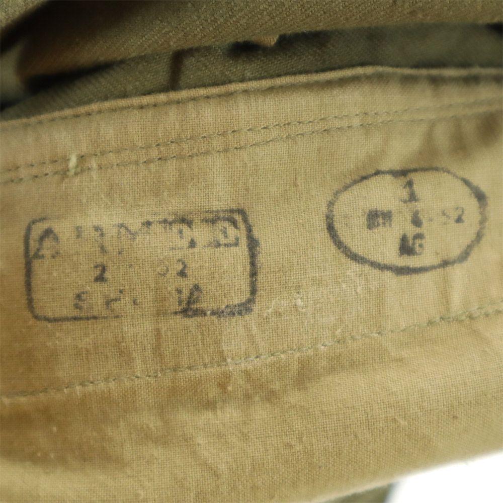FRENCH ARMY 40s M47 1st Cotton Twill Military jacket khaki Men's Used