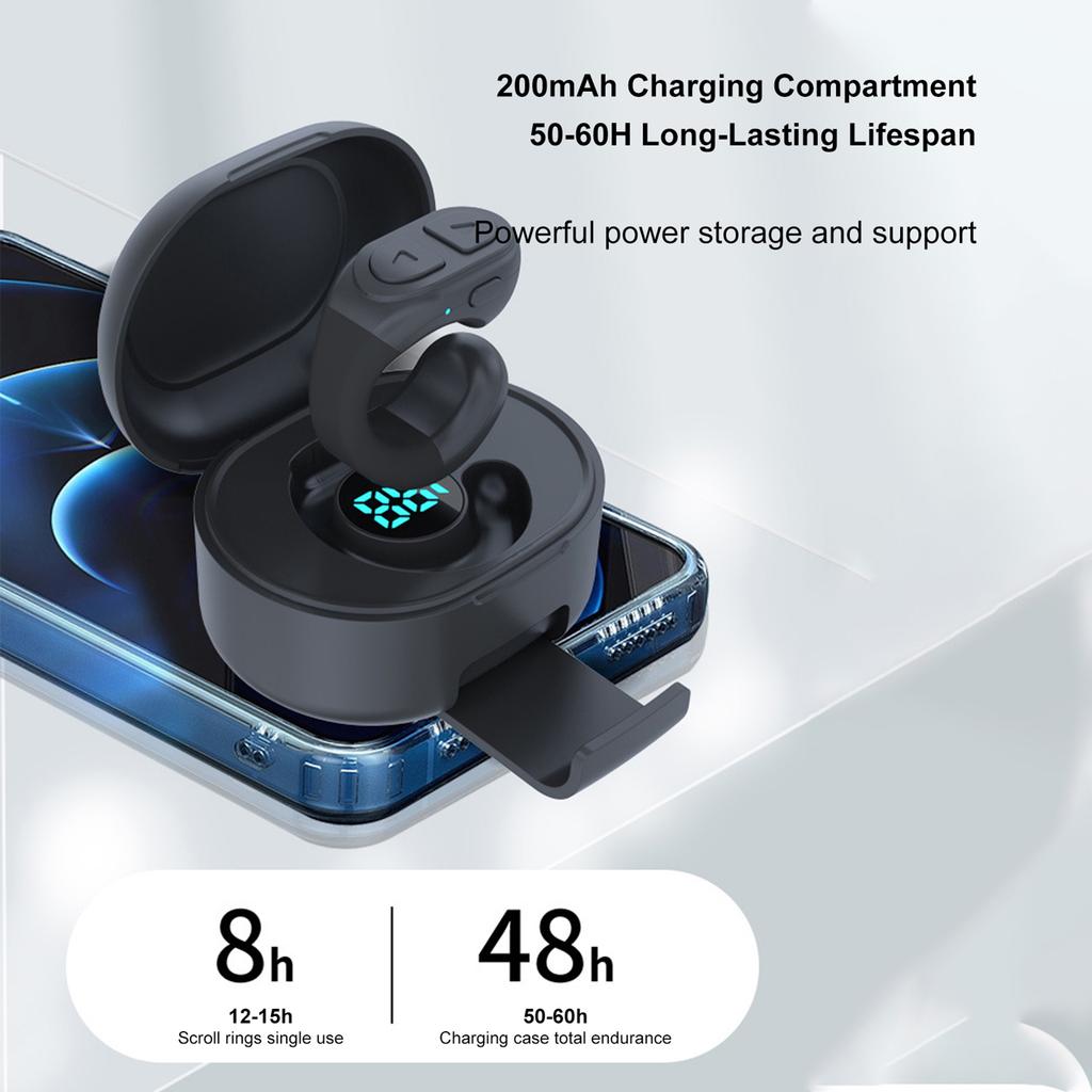 Smart Phone Remote Control TikTok Scrolling Rings with Phone Stands Page Turner for Kindle App BT Phone Remote for