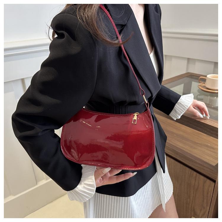 1Pc This Year's Popular Fashion Korean Version Shoulder Bag Women's Spring New Versatile Ins Solid Color Gentle Small Square Bag
