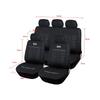 One Set Grey+Black Full Set 5-Seat Car Seat Cover Protector Cushion High Quality
