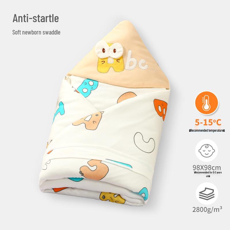 Thickened Cotton Swaddle Blanket for Newborns - Cozy Outdoor & Delivery Room Use