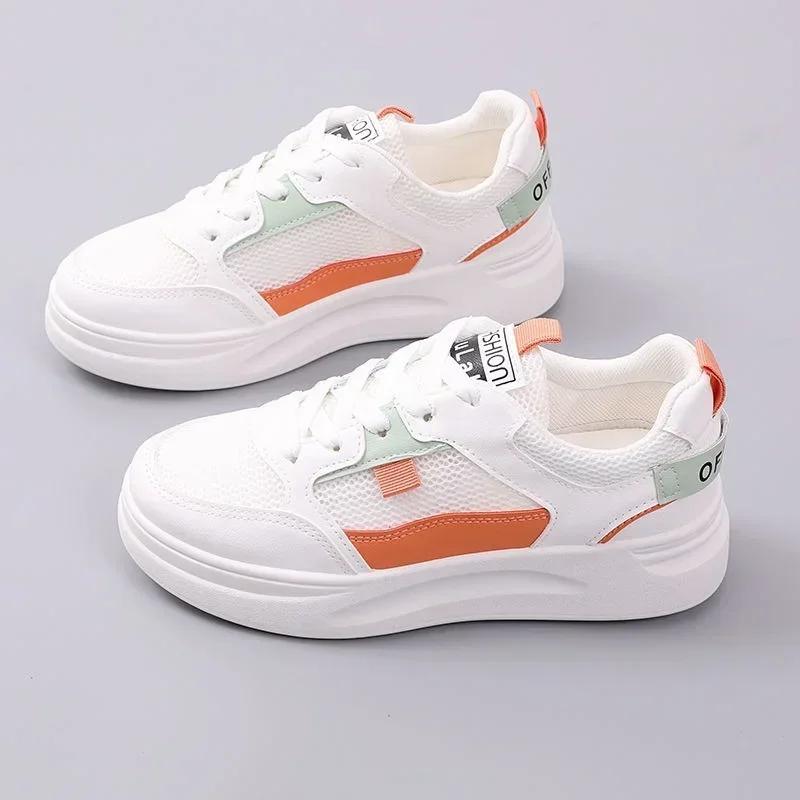 Mesh Breathable Women's Sneakers Summer New Comfor Running Shoe Lace-up Ladies Casual Light Shoe Zapatos De Mujer