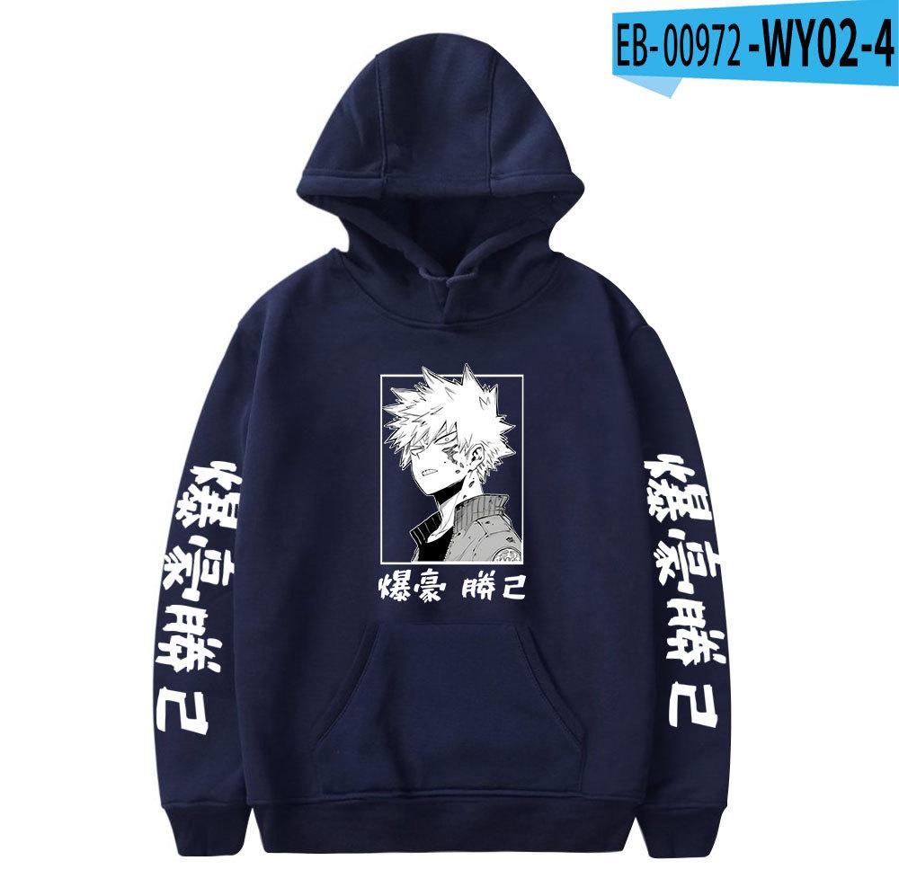Bakugou Katsuki Hoodie Jacket Anime Pullover Sweatshirt Shirt Halloween