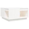 814530 vidaXL Table basse Blanc 60x61x32,5 cm Bois massif de pin