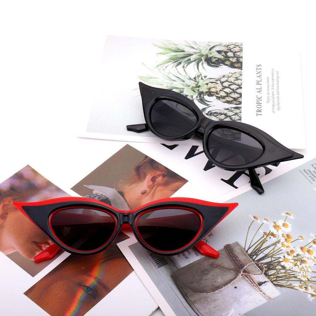 2 Pairs Men and Women's Fashion Sunglasses Fashion Cat Eye Glasses for Daily Wear Shopping Selfie Party Travel