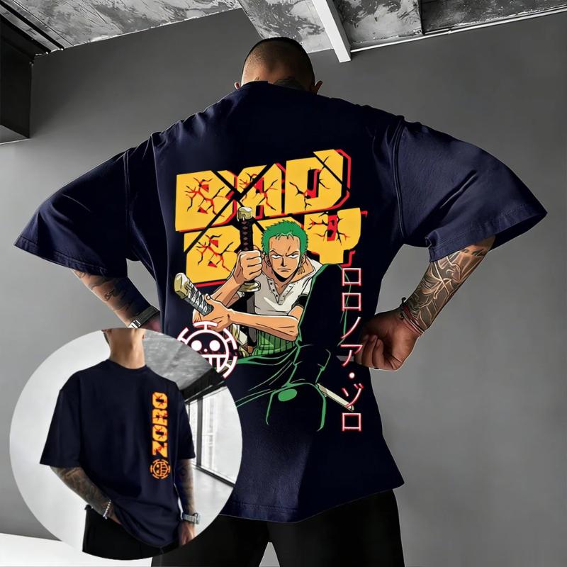 

One Piece Zoro Anime T Shirt Men Women Cotton Short Sleeve Tee Summer 2026 Cartoon Graphic Tee Streetwear Casual Top Y2k Clothes S