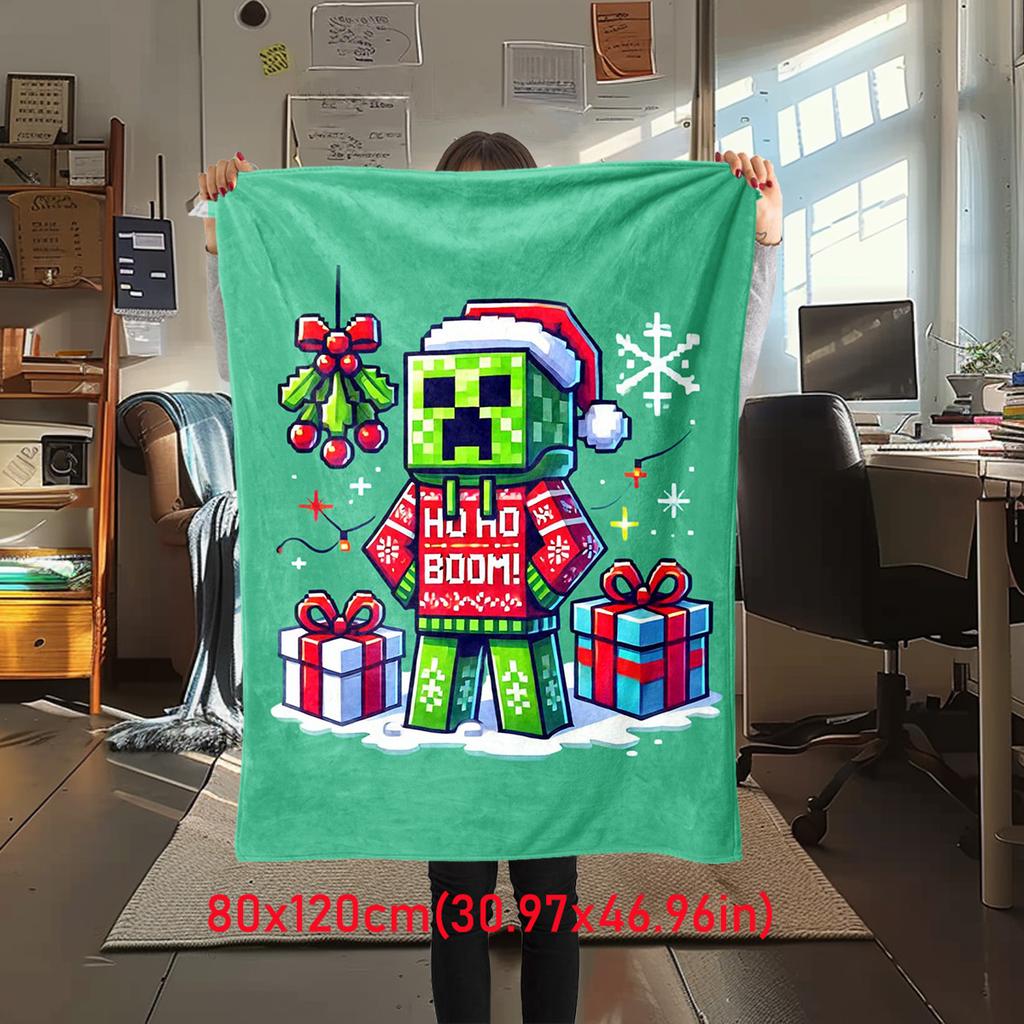 Classic Entertainment Sandbox Xbox Games Minecraft  blanket, home warming, four season bed decoration, sofa cover, flannel throwing blanket K2