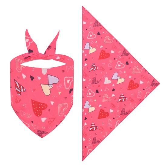 Festival Cat Bandana Easter Eggs Scarf Holiday Dog Love Hearts Patterns Triangle Bandana Bib for Easter