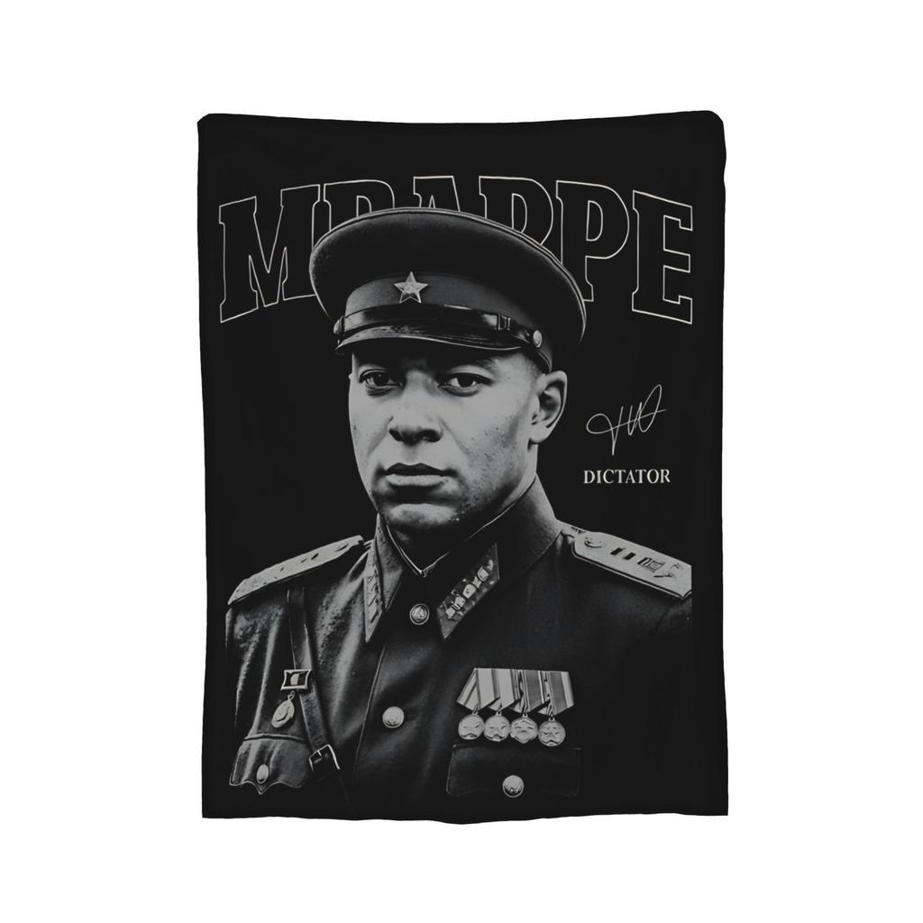 Pipini M-Mbappes Novelty Football Fleece Throw Blankets Funny Blankets for Sofa Bedroom Warm Bedroom Quilt,