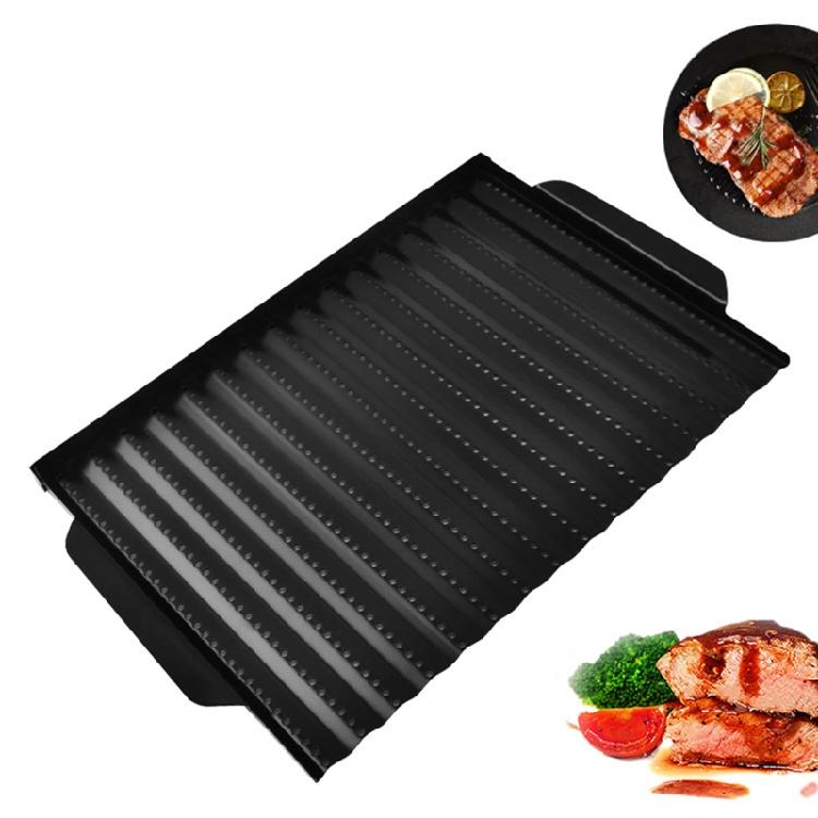 BBQ Grill Basket Grill Tray Nonstick Grilling Basket Camping Cookware Durable