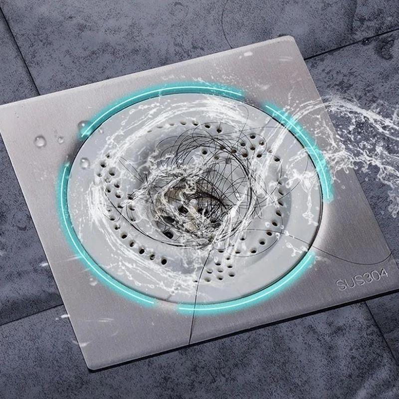 New Household Vortex Floor Drain Filter Bathroom Sewer Hair Filter Toilet Drainage Anti-hair Universal
