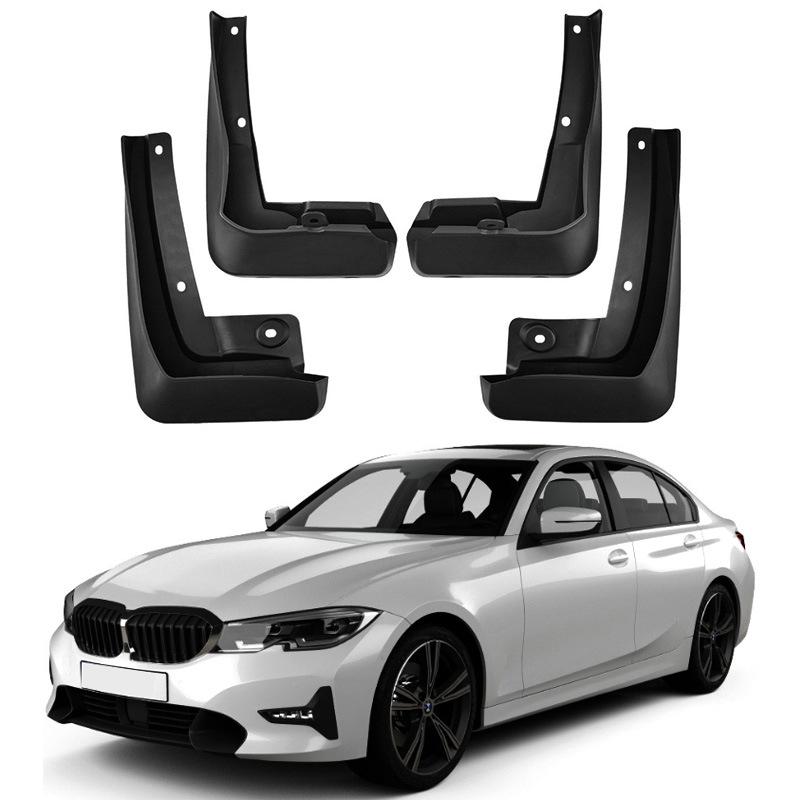 Black Plastic Mudguards for 2020-2026 BMW 3 Series G20