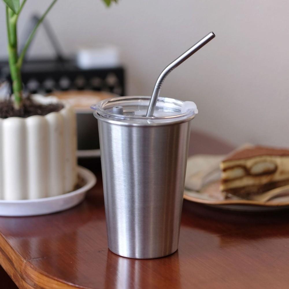 with Straw Coffee Cup Durable Travel Mug New Water Cup  Outdoor