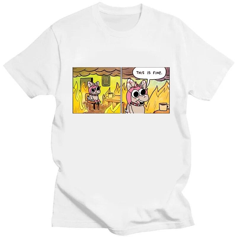 Tričko Kawaii To je v pořádku Věci budou v pořádku Meme Creative Tričko Dárek pro přátele Harajuku Unisex Dámské Tričko Unisex oblečení
