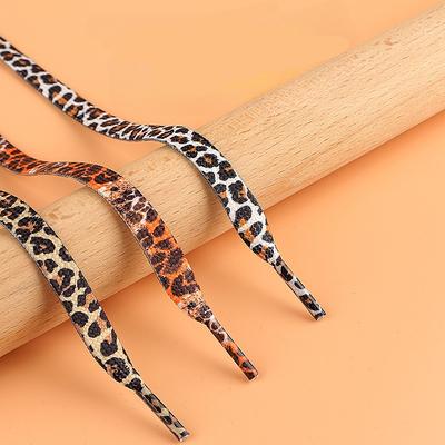 Dragon Tiger Leopard Had 4 barvy Módní barevné tkaničky Kreativní unisex ploché plátěné tenisky tkaničky boty šňůrky