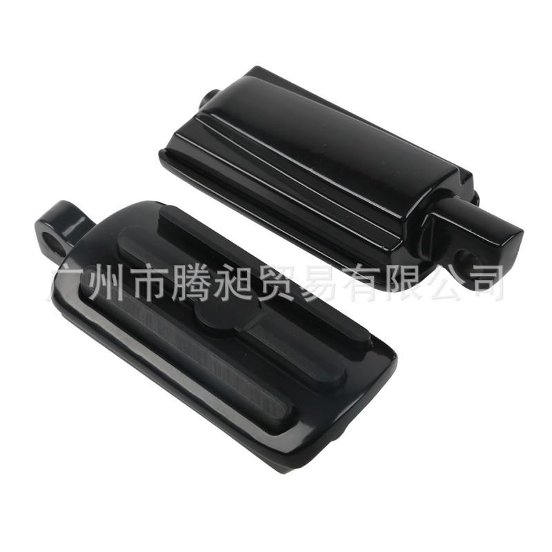 Black Rubber Cruise Foot Pegs Harley Dyna Sportster Motorcycle Touring