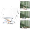 Adjustable Book Holder Elastic Page Clips Foldable Desktop Riser Stand Multifunctional Rotatable Acrylic Book Stand